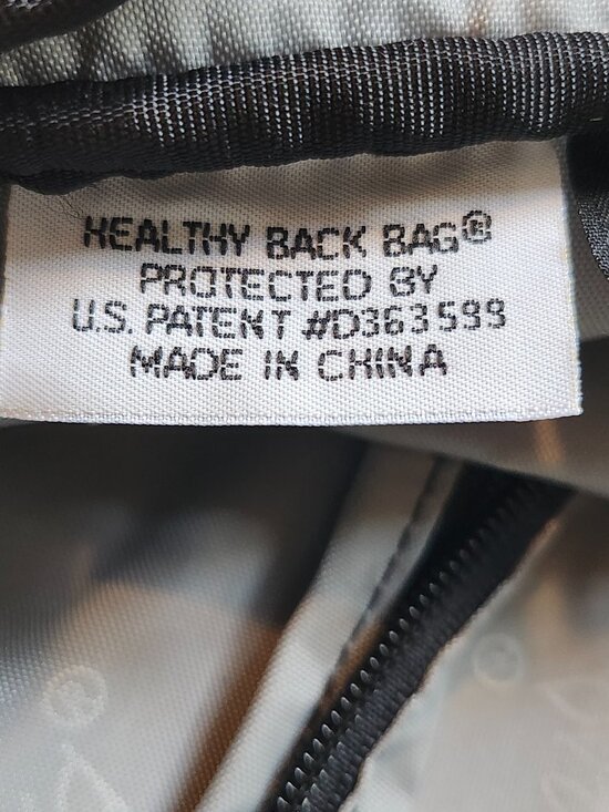 LL Bean Vintage 90s AmeriBag Healthy Back Bag - Paisley main image 3